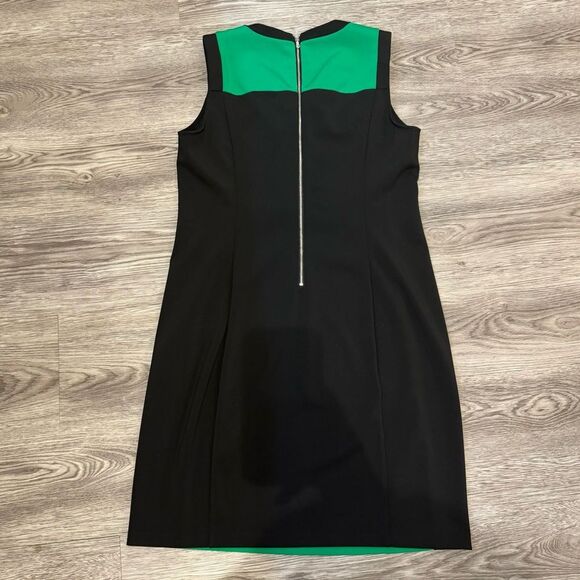 Kenneth Cole green / black sleeveless dress size 14 - Picture 4 of 6